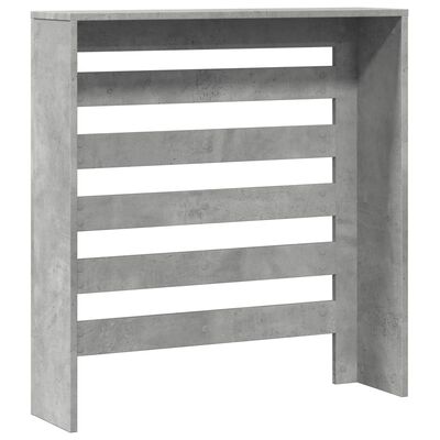 vidaXL Radiator Cover Concrete Grey 78x20x82 cm Engineered Wood