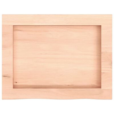 vidaXL Wall Shelf 40x30x(2-6) cm Untreated Solid Wood Oak