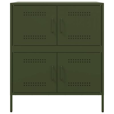 vidaXL Sideboard Olive Green 68x39x79 cm Steel