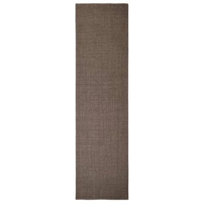 vidaXL Rug Natural Sisal 80x300 cm Brown