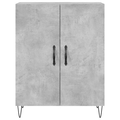 vidaXL Sideboard Concrete Grey 69.5x34x90 cm Engineered Wood