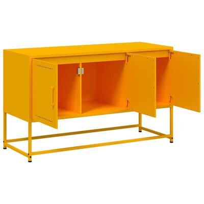 vidaXL TV Cabinet Mustard Yellow 100.5x39x60.5 cm Steel