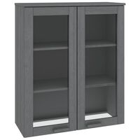 vidaXL Top for Highboard HAMAR Dark Grey 85x35x100cm Solid Wood Pine