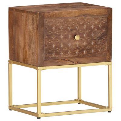 vidaXL Bedside Cabinet 40x30x50 cm Solid Mango Wood