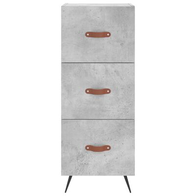 vidaXL Sideboard Concrete Grey 34.5x34x90 cm Engineered Wood