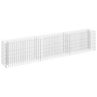 vidaXL Gabion Raised Bed Galvanised Steel 270x30x60 cm