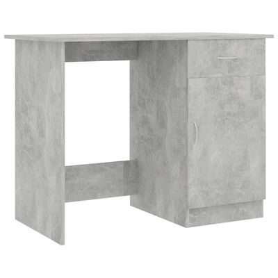 vidaXL Desk Concrete Grey 100x50x76 cm Engineered Wood