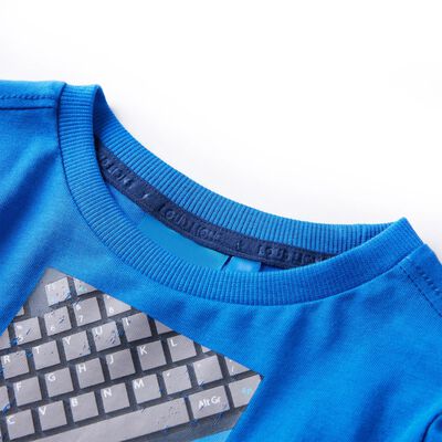 Kids' T-shirt with Long Sleeves Cobalt Blue 104