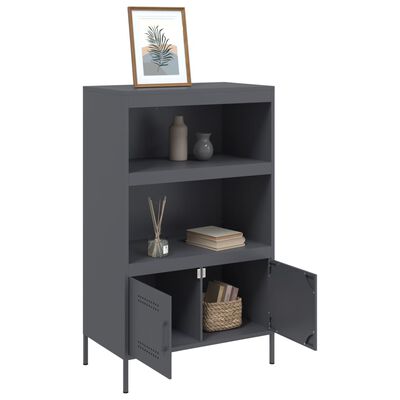 vidaXL Highboard Anthracite 68x39x113 cm Steel