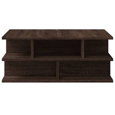 vidaXL Coffee Table Brown Oak 70x70x29 cm Engineered Wood