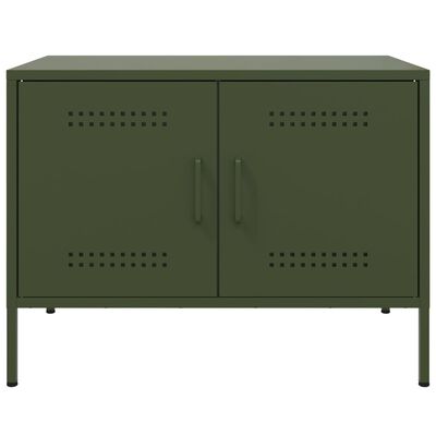 vidaXL TV Cabinet Olive Green 68x39x50.5 cm Steel