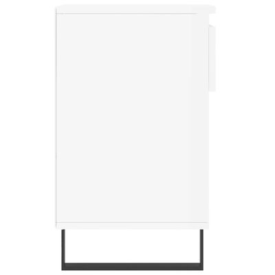 vidaXL Shoe Cabinet High Gloss White 102x36x60 cm Engineered Wood