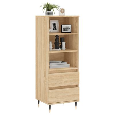 vidaXL Highboard Sonoma Oak 40x36x110 cm Engineered Wood