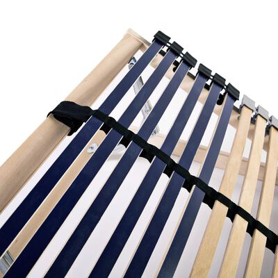 vidaXL Slatted Bed Bases without Mattress 2 pcs with 42 Slats 80x200 cm