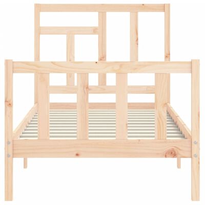 vidaXL Bed Frame without Mattress 90x200 cm Solid Wood Pine