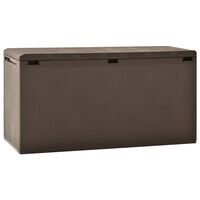 vidaXL Garden Storage Box Brown 114x47x60 cm