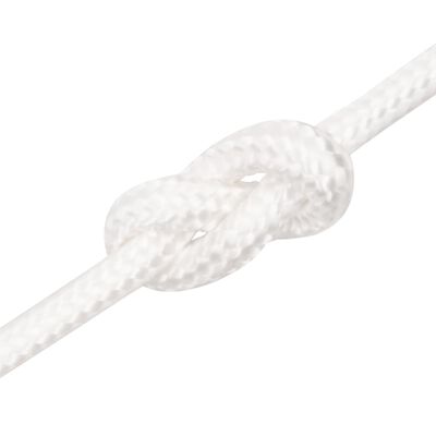 vidaXL Boat Rope Full White 10 mm 500 m Polypropylene