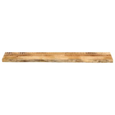 vidaXL Table Top 140x30x3.8 cm Live Edge Solid Wood Rough Mango