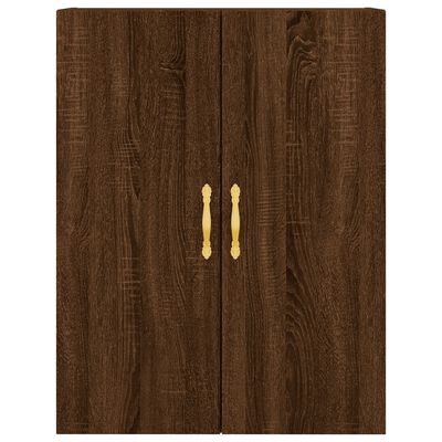 vidaXL Wall Mounted Cabinet Brown Oak 69.5x34x90 cm