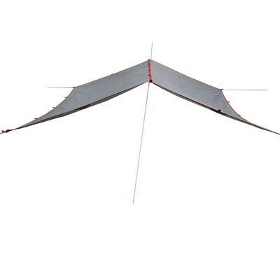 vidaXL Camping Tarp Grey and Orange 400x294 cm Waterproof