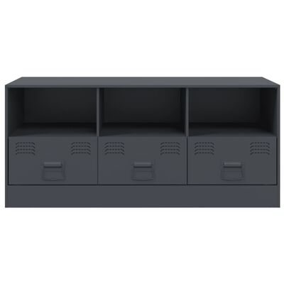 vidaXL TV Cabinet Anthracite 99x39x44 cm Steel