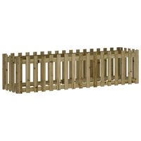 vidaXL Garden Raised Bed with Fence Design 200x50x50 cm Impregnated Wood Pine