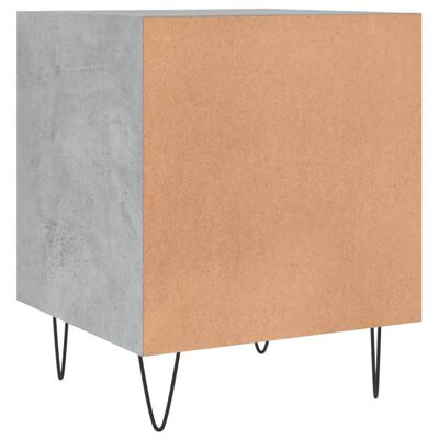 vidaXL Bedside Cabinets 2 pcs Concrete Grey 40x40x50 cm Engineered Wood