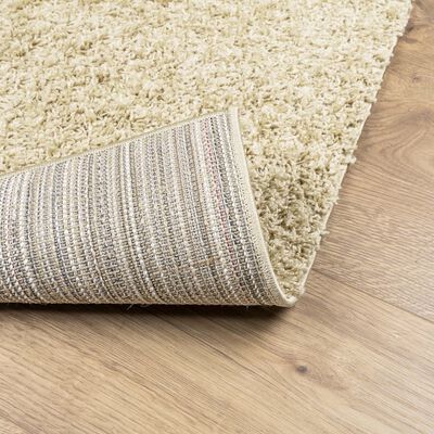 vidaXL Shaggy Rug PAMPLONA High Pile Modern Gold 100x200 cm