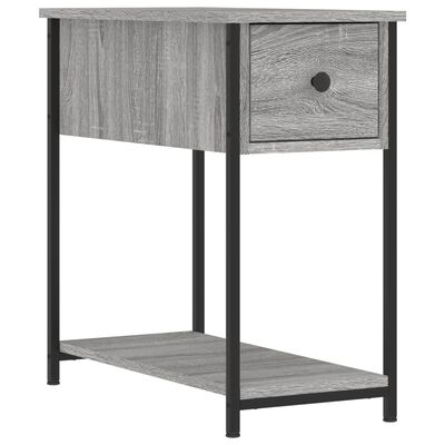 vidaXL Bedside Cabinet Grey Sonoma 30x60x60 cm Engineered Wood