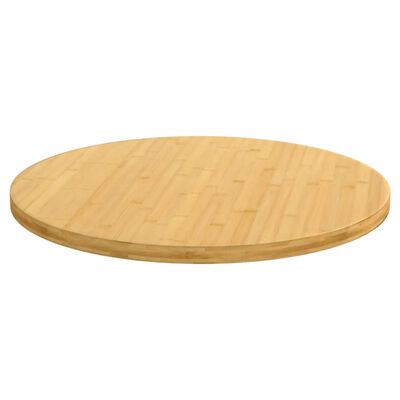 vidaXL Table Top Ø90x2.5 cm Bamboo