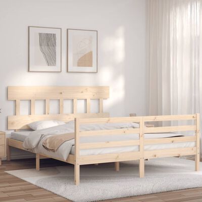 vidaXL Bed Frame without Mattress 160x200 cm Solid Wood