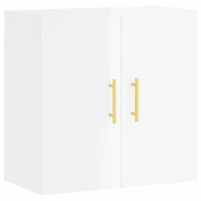 vidaXL Wall Cabinet High Gloss White 60x31x60 cm Engineered Wood