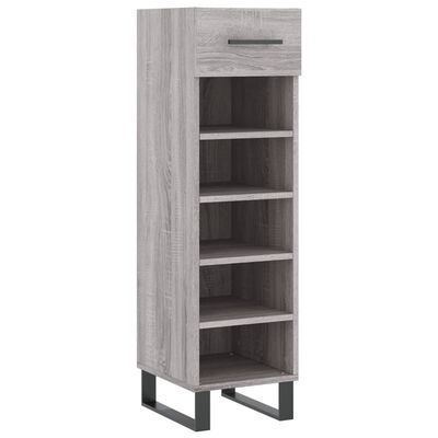 vidaXL Shoe Cabinet Grey Sonoma 30x35x105 cm Engineered Wood