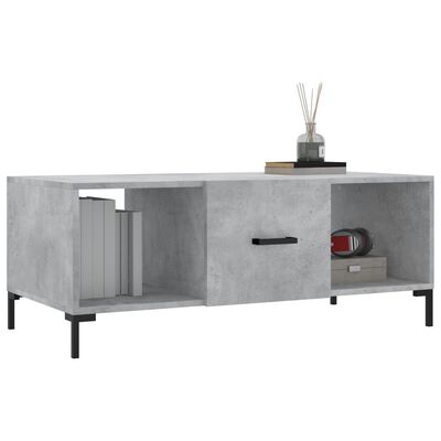 vidaXL Coffee Table Concrete Grey 102x50x40 cm Engineered Wood