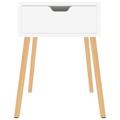 vidaXL Bedside Cabinets 2 pcs High Gloss White 40x40x56 cm Engineered Wood