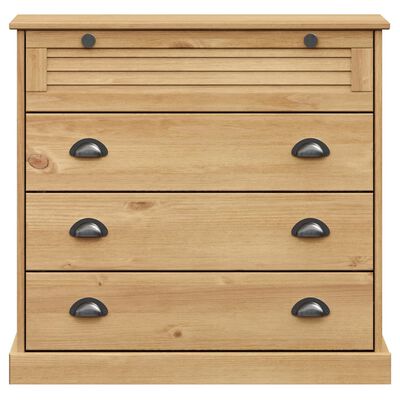 vidaXL Chest of Drawers VIGO 80x40x76 cm Solid Wood Pine