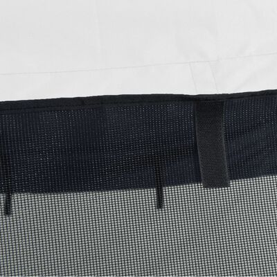 vidaXL 3-bow Bimini Top with Mesh Sidewalls 183x(170-182)x137 cm