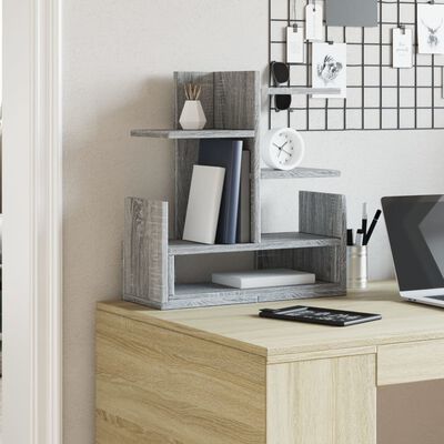 vidaXL Desk Organiser Grey Sonoma 49x20x52.5 cm Engineered wood