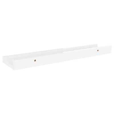 vidaXL Wall Shelves 2 pcs High Gloss White 40x9x3 cm