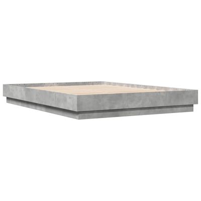 vidaXL Bed Frame without Mattress Concrete Grey 120x200 cm