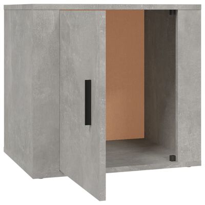 vidaXL Bedside Cabinet Concrete Grey 50x39x47 cm