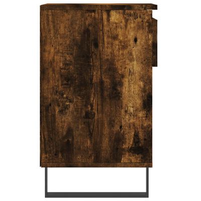 vidaXL Shoe Cabinet Smoked Oak 102x36x60 cm Engineered Wood