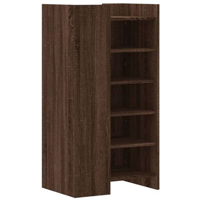 vidaXL Shoe Cabinet Brown Oak 52x37.5x100 cm Engineered Wood