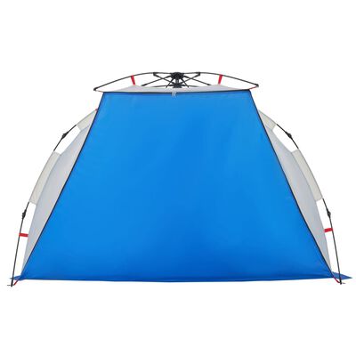 vidaXL Beach Tent 2-Person Azure Blue Quick Release Waterproof