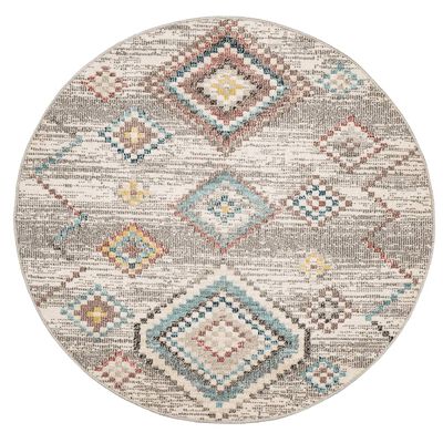 vidaXL Rug ARBIZU Indoor and Outdoor Vintage Design Ø 200 cm