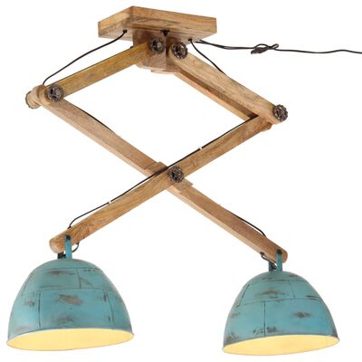 vidaXL Ceiling Lamp 25 W Distressed Blue 29x18x85 cm E27