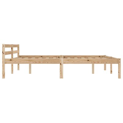 vidaXL Bed Frame without Mattress Solid Pine Wood 160x200 cm