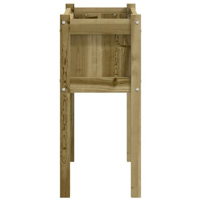 vidaXL Garden Planter with Legs 70x31x70 cm Impregnated Wood Pine