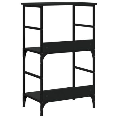 vidaXL Bookshelf Black 50x33x82 cm Engineered Wood