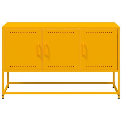 vidaXL TV Cabinet Mustard Yellow 100.5x39x60.5 cm Steel